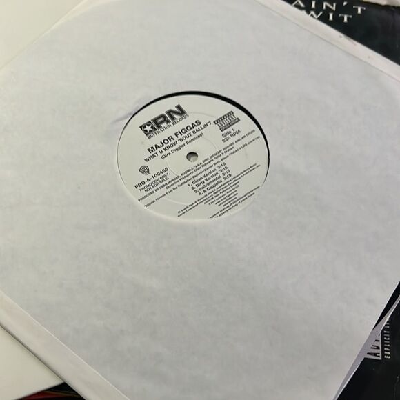 Major Figgas What U Know 'Bout Ballin'? Promo Vinyl Record Single - Picture 2 of 4